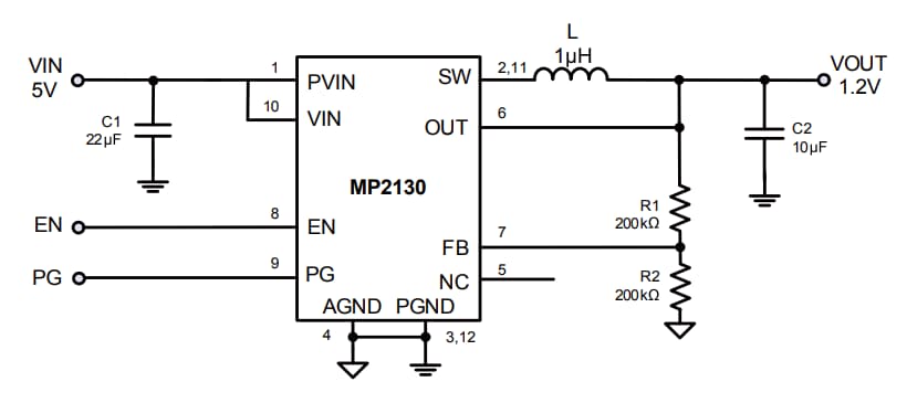 Monolithic Power Systems (MPS) MP2130 Synchronous Switcher