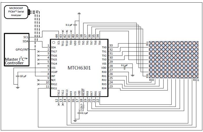 Microchip Technology MTCH6301 Capacitive Touch Controller
