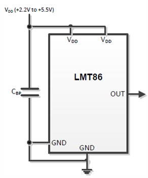Block Diagram - Texas Instruments LMT8x Temperature Sensors