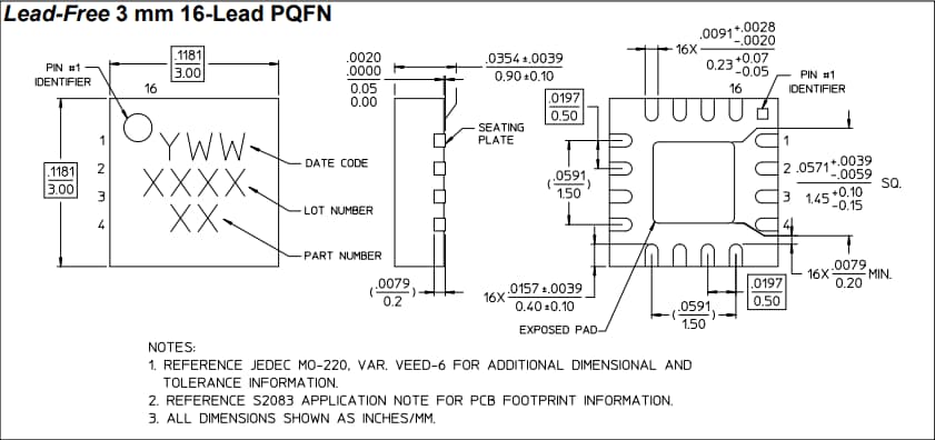 Mechanical Drawing - MACOM MAAL-010528 X-Band LNA