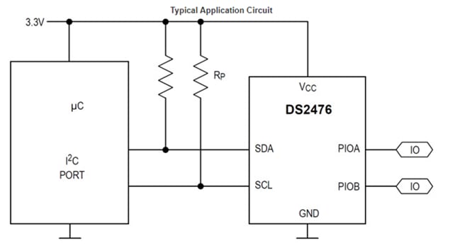 Application Circuit Diagram - Analog Devices / Maxim Integrated DS2476 Deep Cover® Secure Processor