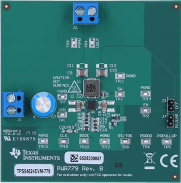Mechanical Drawing - Texas Instruments TPS54824EVM-779 Step-Down Converter EVM
