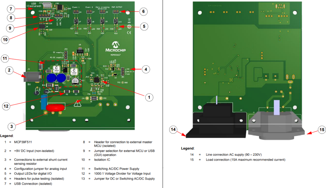 Microchip Technology MCP39F511x Power Monitor Demonstration Boards