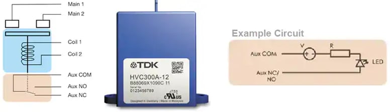 Infographic - EPCOS / TDK HVC High Voltage Contactors