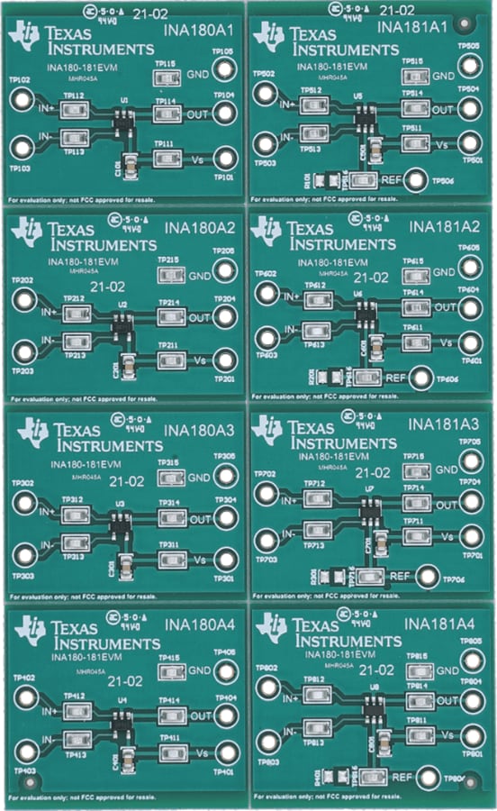 Mechanical Drawing - Texas Instruments INA180-181EVM Evaluation Module (EVM)