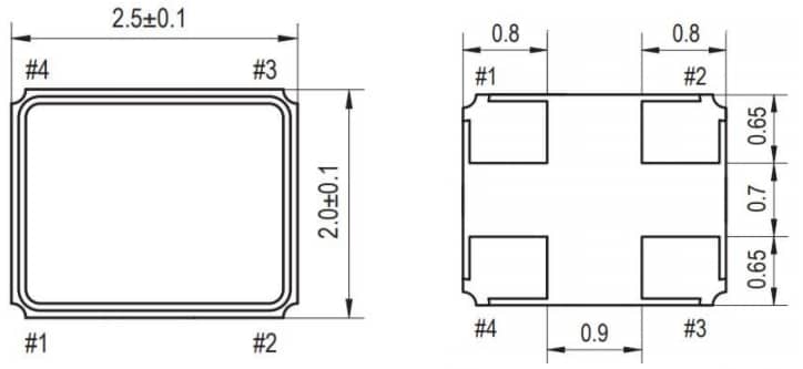 ECS ECX-2236 Compact SMD Crystals