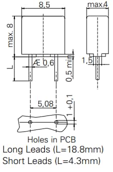 Littelfuse 396 Series Radial Lead Fuses