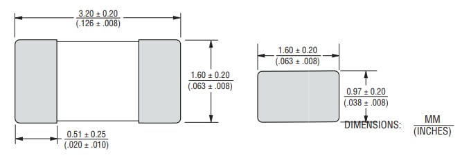 Bourns SinglFuse™ SF-1206HH SMD Fuses