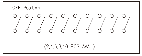 Application Circuit Diagram - Diptronics DHN / DHNF 1.6mm Half-Pitch Type DIP Switches
