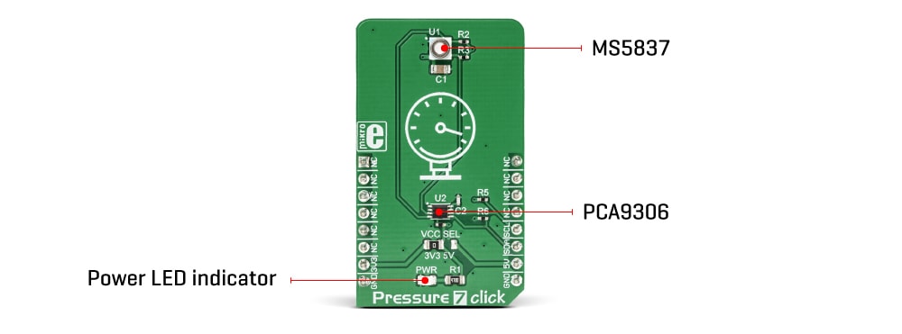 Block Diagram - Mikroe Pressure 7 Click (MIKROE-3246)