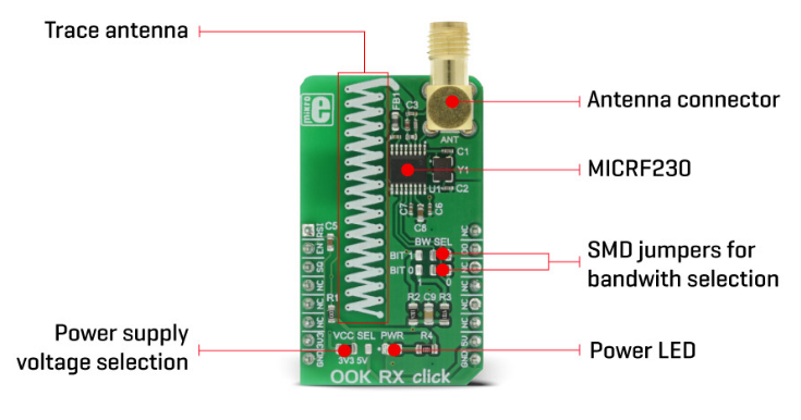 Block Diagram - Mikroe MIKROE-2902 OOK RX Click