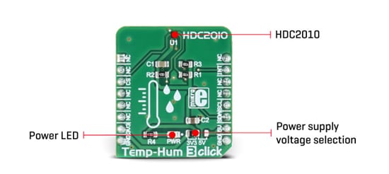 Block Diagram - Mikroe MIKROE-2937 Temp-Hum 3 Click