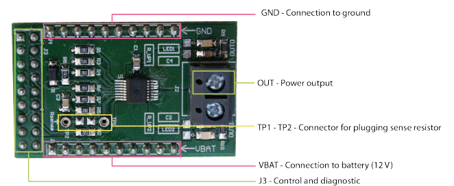 STMicroelectronics VND7E040AJ Evaluation Board