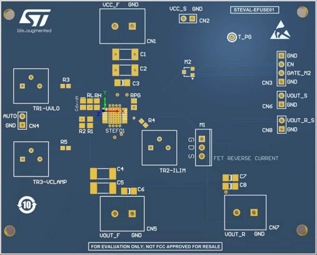 STMicroelectronics STEVAL-EFUSE01 Evaluation Board