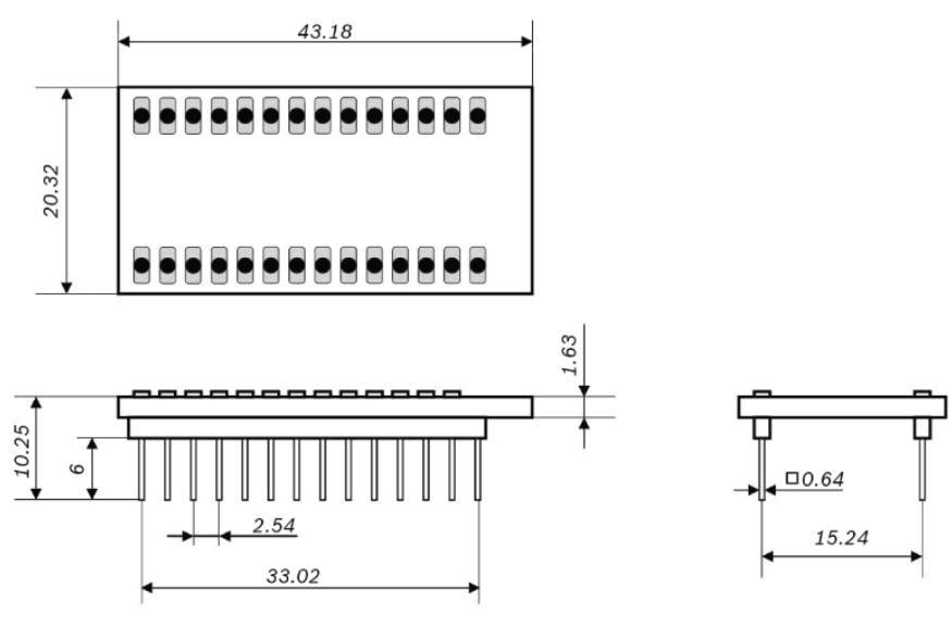 Mechanical Drawing - Bosch BMI270 Shuttle Board