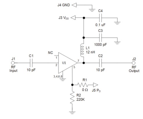 Schematic - Qorvo QPA9126 Evaluation Board