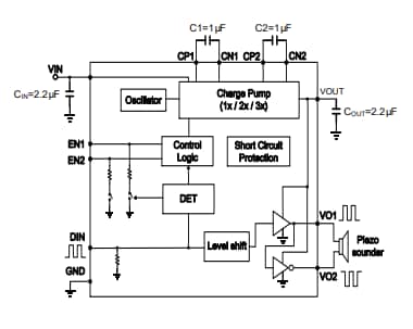 Application Circuit Diagram - Diodes Incorporated PAM8904E Series Audio Amplifiers