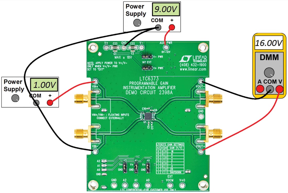Chart - Analog Devices Inc. DC2398A Demo Circuit for LTC6373