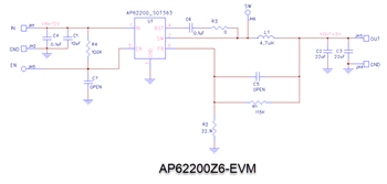 Schematic - Diodes Incorporated AP62200x Evaluation Boards