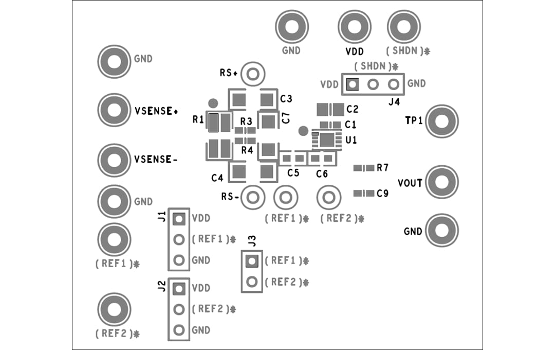 Mechanical Drawing - Analog Devices Inc. MAX49921 Evaluation Kit (MAX49921EVKIT)