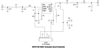 Schematic - Skyworks Solutions Inc. SKY6718x-396LF Low Noise Amplifiers (LNAs)