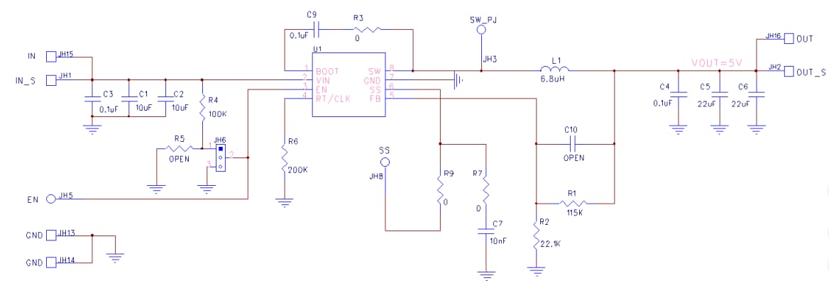Schematic - Diodes Incorporated AP64352QSP-EVM Eval Board