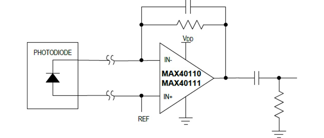 Application Circuit Diagram - Analog Devices / Maxim Integrated MAX40110 & MAX40111 Precision Op-Amps