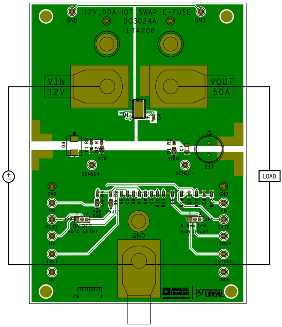 Mechanical Drawing - Analog Devices Inc. LT4200 Demonstration Circuits