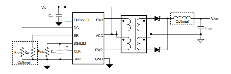 Schematic - Texas Instruments SN6507/SN6507-Q1 Push-Pull Transformer Driver