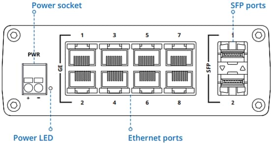 Teltonika TSW210 Industrial Unmanaged Switches