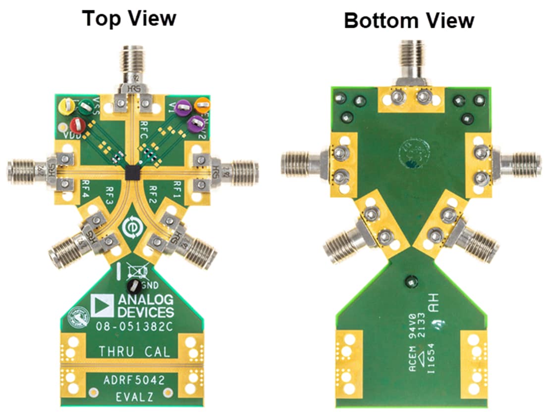 Mechanical Drawing - Analog Devices Inc. ADRF5048-EVALZ Evaluation Board