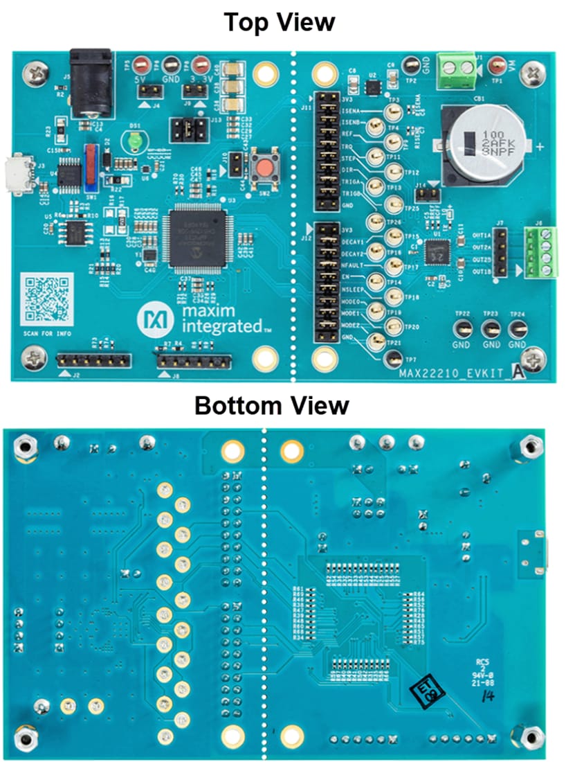 Mechanical Drawing - Analog Devices / Maxim Integrated MAX22210EVKIT Evaluation Kit