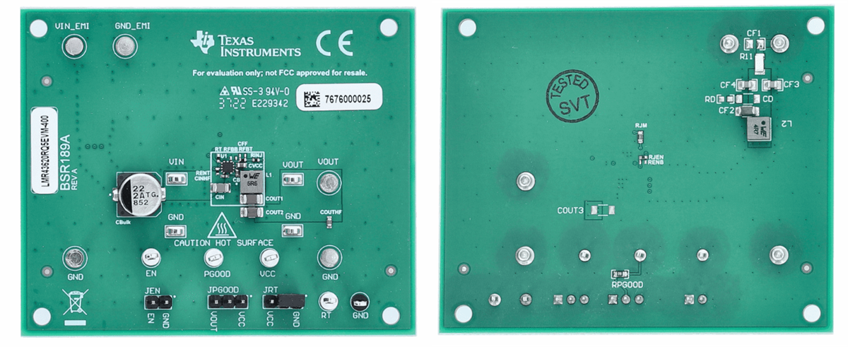 Texas Instruments LMR43620RQ5EVM-400 Evaluation Module