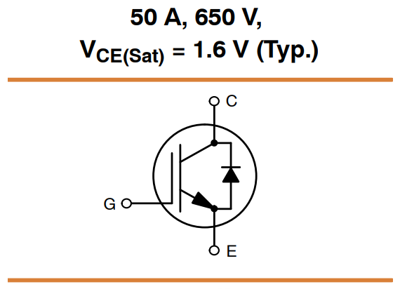 Application Circuit Diagram - onsemi AFGHL50T65RQDN 650V 50A IGBT