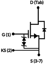 Schematic - onsemi UF4SC120023B7S G4 Silicone Carbide (SiC) FETs