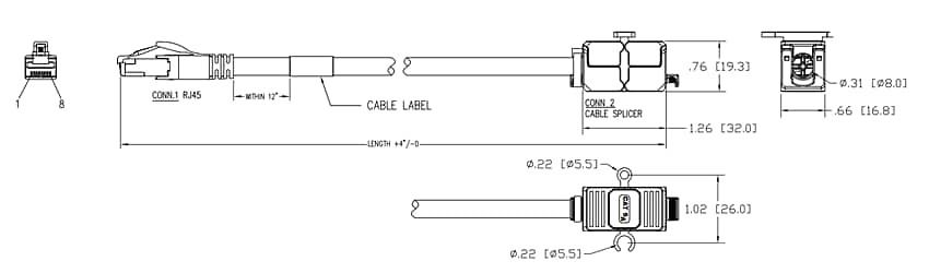 Chart - Stewart Connector / Cinch Connectivity Solutions WAP Extension Cables