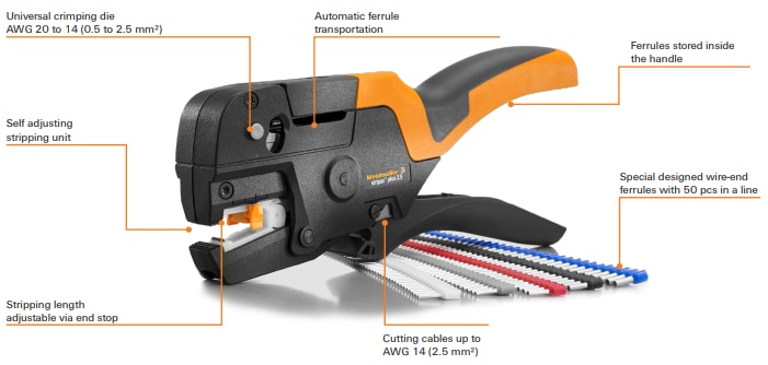 Weidmuller Stripax® Plus 2.5 Crimping Tool