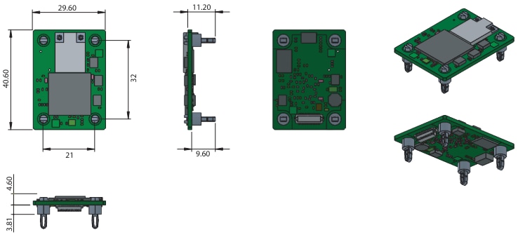 Advantech WLNNA-XX-DP551 Wi-Fi® Dual Band Embedded Modules