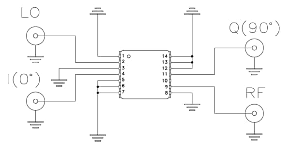Schematic - Mini-Circuits TB-JCIQ-176D+ Evaluation Board