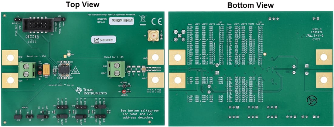 Mechanical Drawing - Texas Instruments TPSM8287A15BBHEVM Evaluation Module (EVM)