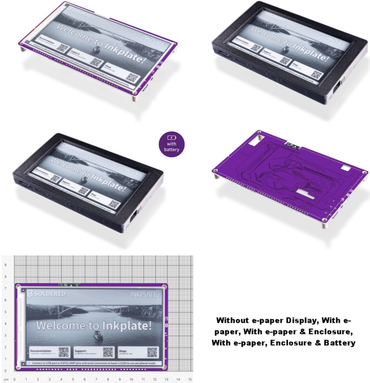 Soldered 333333 Inkplate 5 Gen2 Development Board