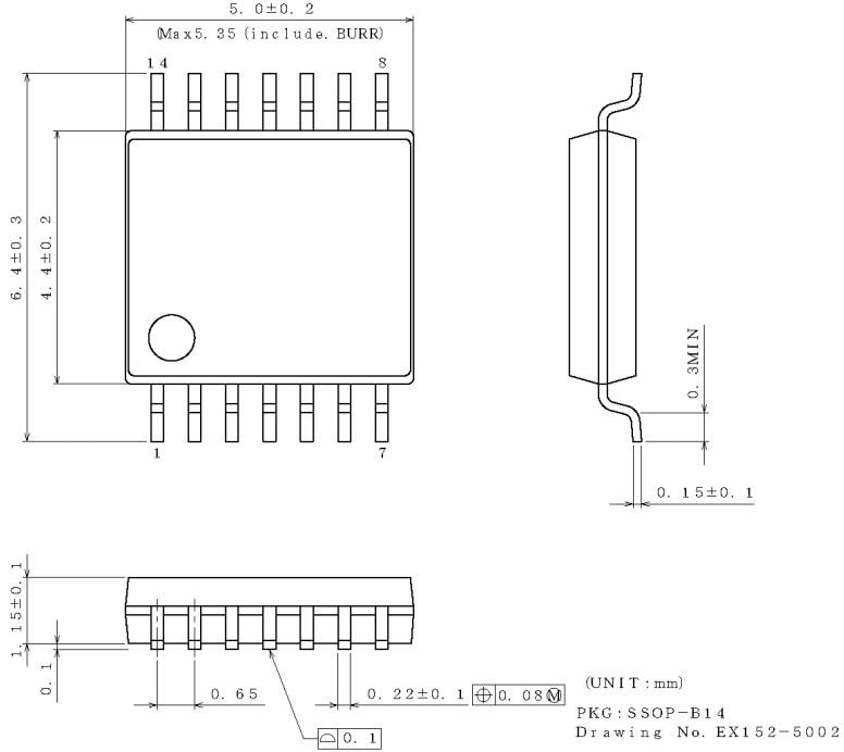 ROHM Semiconductor BD74C00FV-C Automotive Quad 2-input NAND Gate