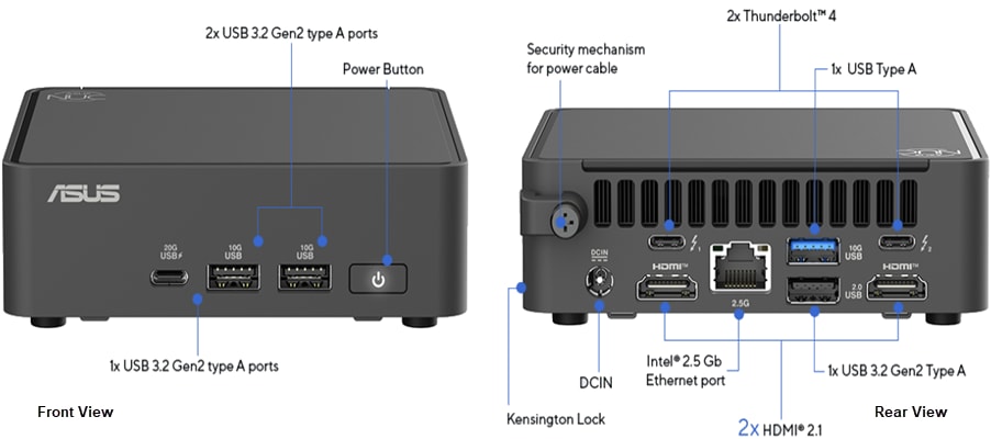 Asus NUC 15 Pro AI-Enabled Mini PCs