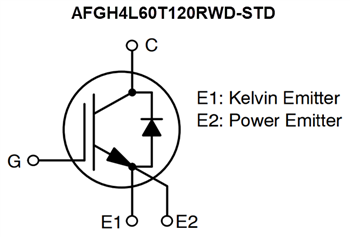 Schematic - onsemi AFGH4L60T120RWx-STD N-Channel Field Stop VII IGBTs