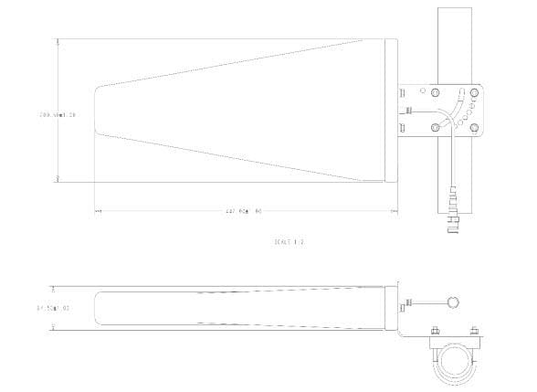 Mechanical Drawing - TE Connectivity Infrastructure Antennas