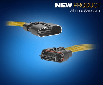 Molex Squba Sealed Wire-to-Wire Connectors, Now at Mouser, Deliver Reliable Power for Space-Constrained Applications
